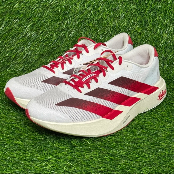 Size 9 - Mens Adidas NCAA x Adizero EVO SL Indiana Hoosiers IU Sneakers - JQ4576 - Picture 2 of 9